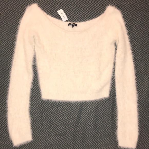 Rare Kendall Kylie Fuzzy Sweater 
